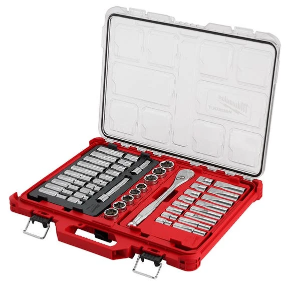 Milwaukee Tools Milwaukee 47pc 1/2" Drive Ratchet & Socket Set With PACKOUT™ Organizer 48-22-9487 3 Milwaukee Tools Milwaukee 47pc 1/2" Drive Ratchet & Socket Set With PACKOUT™ Organizer 48-22-9487