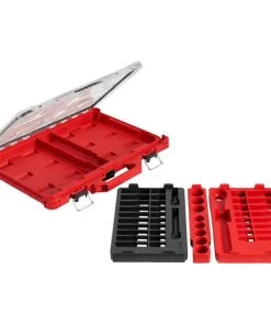Milwaukee Tools Milwaukee 47pc 1/2" Drive SAE & Metric Ratchet & Socket Set PACKOUT™ Trays 48-22-9487T