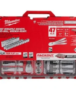 Milwaukee Tools Milwaukee 47pc 1/2" Drive Ratchet & Socket Set With PACKOUT™ Organizer 48-22-9487 12 Milwaukee Tools Milwaukee 47pc 1/2" Drive Ratchet & Socket Set With PACKOUT™ Organizer 48-22-9487 -Milwaukee Tool-shop 48 22 9487 pk 101