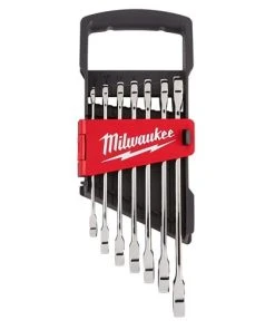 Milwaukee Tools Milwaukee Metric Ratcheting Combination Wrench Set 7 Piece 48-22-9506