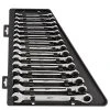 Milwaukee Tools Milwaukee Metric Ratcheting Combination Wrench 15 Piece Set 48-22-9516