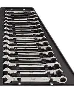 Milwaukee Tools Milwaukee Metric Ratcheting Combination Wrench 15 Piece Set 48-22-9516