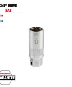 Milwaukee Tools Milwaukee 3/8" Drive 13/16" Magnetic Spark Plug Socket 48-22-9554 -Milwaukee Tool-shop 48 22 9554 primary