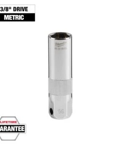 Milwaukee Tools Milwaukee 3/8" Drive 14MM Spark Plug Socket 48-22-9555 -Milwaukee Tool-shop 48 22 9555 primary