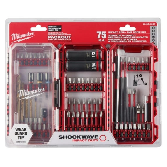 Milwaukee Tools Milwaukee SHOCKWAVE Impact Duty™ Drill, Drive & Fasten Set – 75PC 48-32-4098 7 Milwaukee Tools Milwaukee SHOCKWAVE Impact Duty™ Drill, Drive & Fasten Set – 75PC 48-32-4098 - Image 5