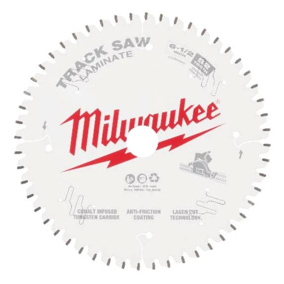 Milwaukee Tools Milwaukee 6-1/2” 52T Laminate Track Saw Blade 48-40-0643 3 Milwaukee Tools Milwaukee 6-1/2” 52T Laminate Track Saw Blade 48-40-0643