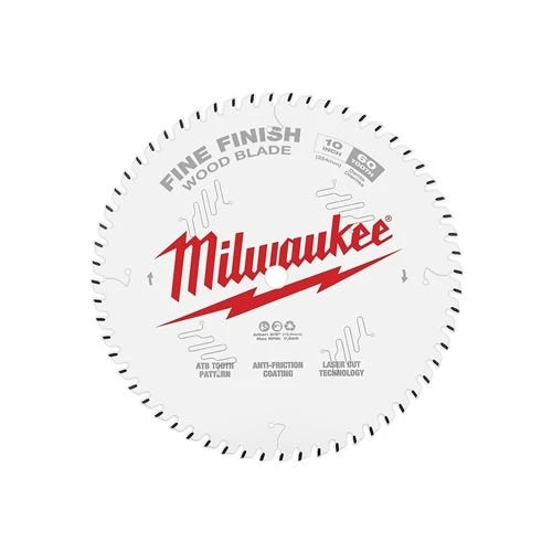 Milwaukee Tools Milwaukee 10" 60 Tooth Fine Finish Circular Saw Blade 48-40-1028 3 Milwaukee Tools Milwaukee 10" 60 Tooth Fine Finish Circular Saw Blade 48-40-1028