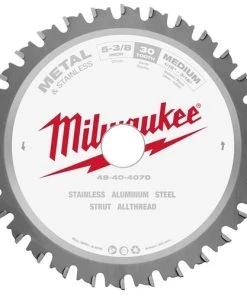 Milwaukee Tools Milwaukee 5-3/8" 30 Tooth 20mm Arbor Circular Saw Metal & Stainless Cutting Blade 48-40-4070