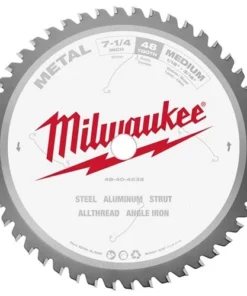 Milwaukee Tools Milwaukee 7-1/4" 48 Tooth 5/8" Arbor Circular Saw Metal Cutting Blade 48-40-4235