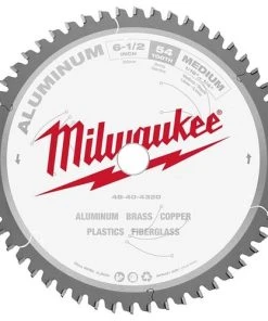 Milwaukee Tools Milwaukee 6-1/2" 54 Tooth 5/8" Arbor Circular Saw Aluminum Cutting Blade 48-40-4320