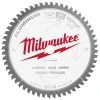 Milwaukee Tools Milwaukee 7-1/4" 56 Tooth 5/8" Arbor Circular Saw Aluminum Cutting Blade 48-40-4335
