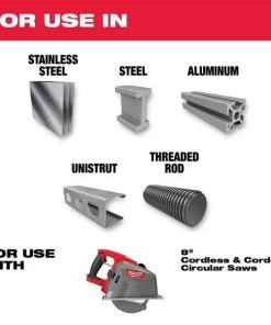 Milwaukee Tools Milwaukee 8" 42 Tooth Metal Cutting Circular Saw Blade 48-40-4515 -Milwaukee Tool-shop 48 40 4515 3