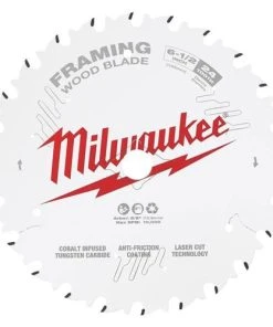 Milwaukee Tools Milwaukee 6-1/2" 24 Tooth Framing Circular Saw Blade 48-41-0620