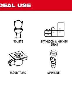 Milwaukee Tools Milwaukee 5/16” X 75’ Chain Snake Cable 48-53-2819 -Milwaukee Tool-shop 48 53 2819 3