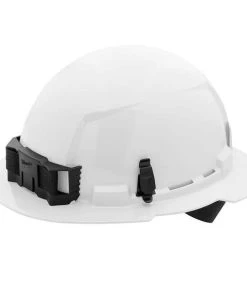 Milwaukee Tools Milwaukee White Full Brim Unvented Type 1 Class E Hard Hat W/ 4pt Ratcheting Suspension 48-73-1101
