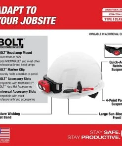 Milwaukee Tools Milwaukee Yellow Front Brim Unvented Type 1 Class E Hard Hat W/ 4pt Ratcheting Suspension 48-73-1102 -Milwaukee Tool-shop 48 73 1102 4