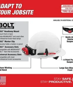 Milwaukee Tools Milwaukee Blue Full Brim Unvented Type 1 Class E Hard Hat W/ 4pt Ratcheting Suspension 48-73-1105 11 Milwaukee Tools Milwaukee Blue Full Brim Unvented Type 1 Class E Hard Hat W/ 4pt Ratcheting Suspension 48-73-1105 -Milwaukee Tool-shop 48 73 1105 4 fzo0p6bbxifvdtiz