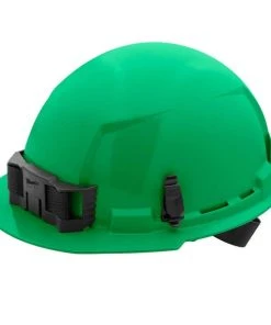 Milwaukee Tools Milwaukee Green Front Brim Unvented Type 1 Class E Hard Hat W/ 4pt Ratcheting Suspension 48-73-1106