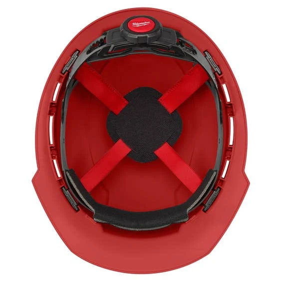 Milwaukee Tools Milwaukee Red Front Brim Unvented Type 1 Class E Hard Hat W/ 4pt Ratcheting Suspension 48-73-1108 5 Milwaukee Tools Milwaukee Red Front Brim Unvented Type 1 Class E Hard Hat W/ 4pt Ratcheting Suspension 48-73-1108 - Image 3