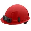 Milwaukee Tools Milwaukee Red Front Brim Unvented Type 1 Class E Hard Hat W/ 4pt Ratcheting Suspension 48-73-1108