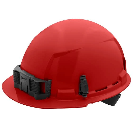 Milwaukee Tools Milwaukee Red Front Brim Unvented Type 1 Class E Hard Hat W/ 4pt Ratcheting Suspension 48-73-1108 3 Milwaukee Tools Milwaukee Red Front Brim Unvented Type 1 Class E Hard Hat W/ 4pt Ratcheting Suspension 48-73-1108