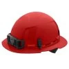 Milwaukee Tools Milwaukee Red Full Brim Unvented Type 1 Class E Hard Hat W/ 4pt Ratcheting Suspension 48-73-1109 2 Milwaukee Tools Milwaukee Red Full Brim Unvented Type 1 Class E Hard Hat W/ 4pt Ratcheting Suspension 48-73-1109 -Milwaukee Tool-shop 48 73 1109 irnwcnunutzzzwfl