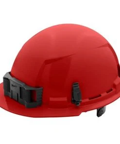 Milwaukee Tools Milwaukee Red Front Brim Unvented Type 1 Class E Hard Hat W/ 6pt Ratcheting Suspension 48-73-1128