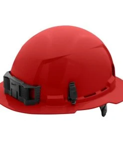 Milwaukee Tools Milwaukee Red Full Brim Unvented Type 1 Class E Hard Hat W/ 6pt Ratcheting Suspension 48-73-1129