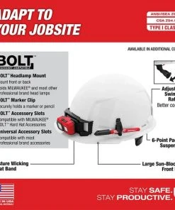 Milwaukee Tools Milwaukee Black Front Brim Unvented Type 1 Class E Hard Hat W/ 6pt Ratcheting Suspension 48-73-1130 -Milwaukee Tool-shop 48 73 1130 4 y0fsnrvsbtsaapaf