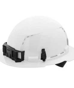 Milwaukee Tools Milwaukee White Full Brim Vented Type 1 Class C Hard Hat W/ 4pt Ratcheting Suspension 48-73-1201