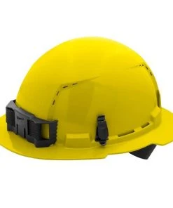 Milwaukee Tools Milwaukee Yellow Full Brim Vented Type 1 Class C Hard Hat W/ 4pt Ratcheting Suspension 48-73-1203