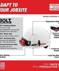 Milwaukee Tools Milwaukee Red Front Brim Vented Type 1 Class C Hard Hat W/ 4pt Ratcheting Suspension 48-73-1208 -Milwaukee Tool-shop 48 73 1208 4 mvqqsbu6x6hqcfc9