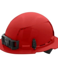 Milwaukee Tools Milwaukee Red Full Brim Vented Type 1 Class C Hard Hat W/ 4pt Ratcheting Suspension 48-73-1209