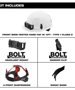 Milwaukee Tools Milwaukee Gray Front Brim Vented Type 1 Class C Hard Hat W/ 4pt Ratcheting Suspension 48-73-1214 -Milwaukee Tool-shop 48 73 1214 6 ygywp5zremgsxtxl