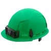 Milwaukee Tools Milwaukee Green Front Brim Vented Type 1 Class C Hard Hat W/ 6pt Ratcheting Suspension 48-73-1226