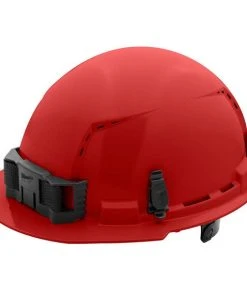 Milwaukee Tools Milwaukee Red Front Brim Vented Type 1 Class C Hard Hat W/ 6pt Ratcheting Suspension 48-73-1228