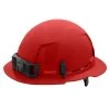 Milwaukee Tools Milwaukee Red Full Brim Vented Type 1 Class C Hard Hat W/ 6pt Ratcheting Suspension 48-73-1229