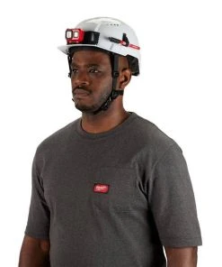 Milwaukee Tools Milwaukee White Front Brim Vented Type 2 Class C Safety Helmet W/ BOLT 48-73-1320 -Milwaukee Tool-shop 48 73 1320 4 i4abgocspg3kiva6