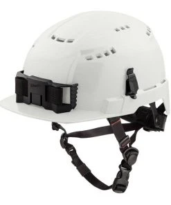 Milwaukee Tools Milwaukee White Front Brim Vented Type 2 Class C Safety Helmet W/ BOLT 48-73-1320