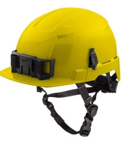 Milwaukee Tools Milwaukee Yellow Front Brim Unvented Type 2 Class E Safety Helmet W/ BOLT 48-73-1323