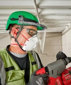 Milwaukee Tools Milwaukee Green Front Brim Vented Type 2 Class C Safety Helmet W/ BOLT 48-73-1326 -Milwaukee Tool-shop 48 73 1326 4 oraxj659sc8szur2