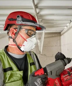 Milwaukee Tools Milwaukee Red Front Brim Vented Type 2 Class C Safety Helmet W/ BOLT 48-73-1328 -Milwaukee Tool-shop 48 73 1328 4 cmyiuuccw6aes8ze