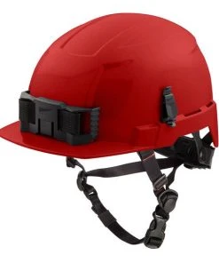 Milwaukee Tools Milwaukee Red Front Brim Unvented Type 2 Class E Safety Helmet W/ BOLT 48-73-1329