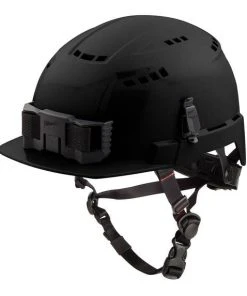 Milwaukee Tools Milwaukee Black Front Brim Vented Type 2 Class C Safety Helmet W/ BOLT 48-73-1330