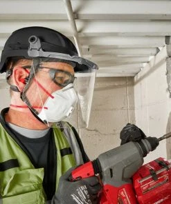 Milwaukee Tools Milwaukee Black Front Brim Unvented Type 2 Class E Safety Helmet W/ BOLT 48-73-1331 -Milwaukee Tool-shop 48 73 1331 4 elhrvtuebit0kfk8