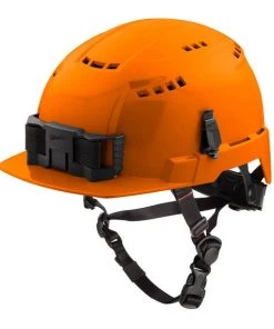 Milwaukee Tools Milwaukee Orange Front Brim Vented Type 2 Class C Safety Helmet W/ BOLT 48-73-1332