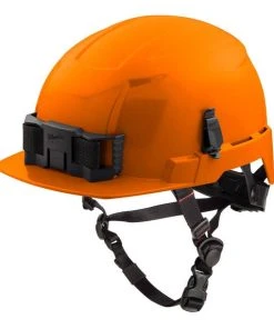 Milwaukee Tools Milwaukee Orange Front Brim Unvented Type 2 Class E Safety Helmet W/ BOLT 48-73-1333