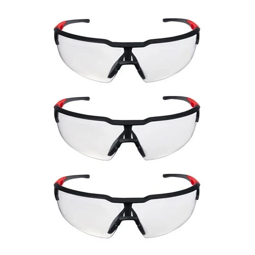Milwaukee Tools Milwaukee Clear Anti-Scratch Safety Glasses (3 Pack) 48-73-2052 3 Milwaukee Tools Milwaukee Clear Anti-Scratch Safety Glasses (3 Pack) 48-73-2052