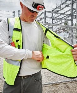 Milwaukee Tools Milwaukee AR/FR Cat. 1 Class 2 High Visibility Yellow Mesh Safety Vest 48-73-520 -Milwaukee Tool-shop 48 73 520 5