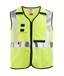 Milwaukee Tools Milwaukee AR/FR Cat. 1 Class 2 High Visibility Yellow Safety Vest 48-73-530